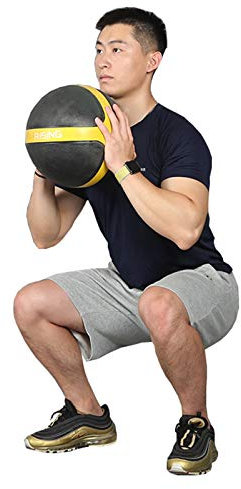 Medizinbälle Medizinball, Hausgymnastik Training Hüpfer Ball, 1kg / 2kg / 3kg / 4kg / 5kg / 6kg / 7kg / 8kg / 9kg / 10kg (Size : 9kg/19.8lb)