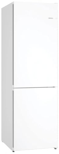 Bosch KGN362WDF Serie 4 Kühl-Gefrier-Kombination, 186x60cm, 218L Kühlen+103L Gefrieren,NoFrost nie wieder abtauen, VitaFresh längere Frische, LED-Beleuchtung gleichmäßige Ausleuchtung, Weiß
