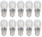 Qcwwy Bombilla LED E12, 10 Piezas 1.5W 220V Bombilla de Luz Blanca CáLida Bombilla de LáMpara de Techo de Silicona para Candelabros LáMparas de Techo LáMparas de Gabinete LáMparas de Pared