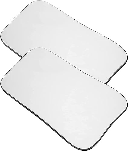 SPUZZO Zahnspiegel Intraorale Fotografie, Mundspiegel Okklusalreflektor, verdickte polierte abgerundete Kanten, Intraoraler Fotoreflektor aus zahnmedizinischem vergoldetem Glas for Klinikzahnärzte