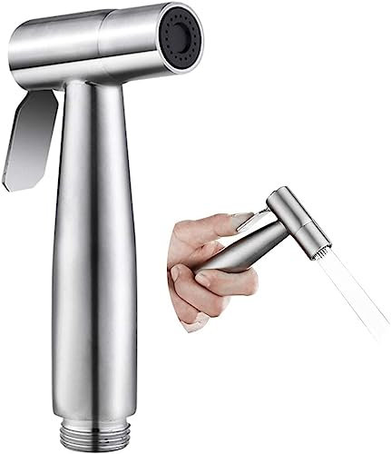 Soffione doccia bidet a mano,Acciaio inossidabile Bidet Doccia a Mano Spruzzatore, WC Doccia Testa WC Pistola A Spruzzo Ugello