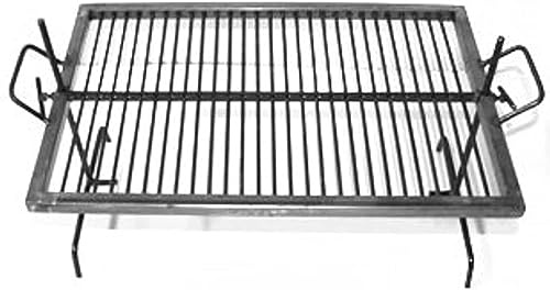 Sor Pampa Grill - Parrilla Argentina - Barbacoa Parrilla Asado. Parrilla Argentina de Hierro con Patas Ajustables (101.6 x 61.0 cm)