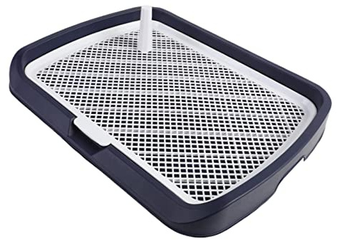 Dualoai Toilettes de Dressage en Maille pour Chiens, Bac de Propreté pour Chien, WC pour Chiens avec Porte de Pipi avec Paroi Haute, pour Chiens de Petite et Moyenne Taille
