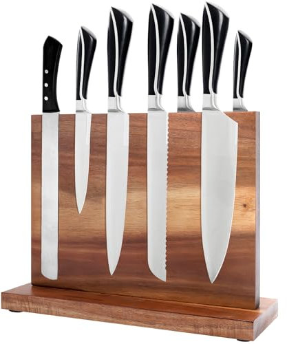 Gugxiom Magnetic Knife Holder,Magnetic Knife Block with Strong Magnet,Knife Block Without Knives for Storage and Display