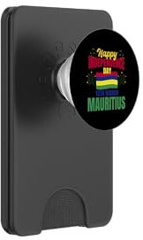Happy Independence Day 12th March Mauritius Mauritian Pride PopSockets PopWallet for MagSafe
