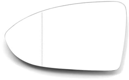 Spiegelglas Heizbar Erhitzt Klare Rückansicht Seiten Spiegel Glas Objektiv Für VW Für Golf 7 Für MK7/ Für MK 7,5 Für GTI Für GTD 2012-2021 Für Touran 5T Ersatz Außenspiegel Glas(Links)