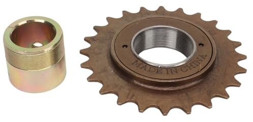 Baxnore Cycle Freewheel Adapter Set, Iron 24T Single Speed Freewheel, Multifunction Speed Power Freewheel Adapter Set for Cycling Accessories