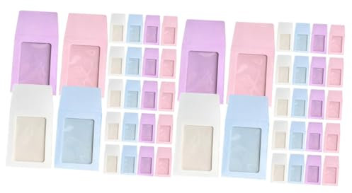 NUOBESTY 2 Sätze Postsack Card Sleeves Karten Sleeves Spielkartenetui Kartenset Box Für Spielkarten Bejahung Aufkleber Kartendose Mehrere Zinn Karten Decken Kartenhüllen Papier 40 Stück * 2