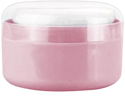Babypuderbehälter mit Puff, auslaufsichere lose Staubbox, Staubbehälter, Behälter mit Puff, ideal für Talkum, Bad und loses Pulver