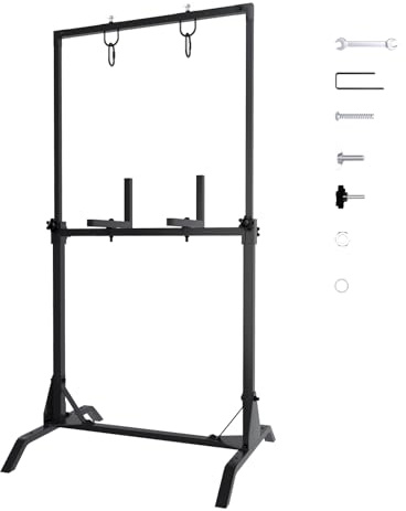 Archery Target Stand, Adjustable Stand Arrow Compatible with Bag/Foam Targets, Suitable for Indoor/Outdoor Shooting, Hunting Bow Training