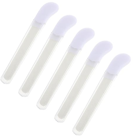 5 Stück Keramische Nagelfeilen Einfache Nagelpflege und Polieren für Maniküre Pediküre Tragbar Leicht für Professionelle und Private Nutzung