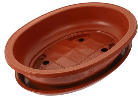 ibasenice Plastica per Bonsai e Piante da Giardino, Grande Capacità, Facile da Spostare, per Balcone e Giardino, Contenitore Decorativo