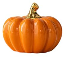 AUOU Nordisk vit orange keramik Halloween pumpa formad heminredning, Sten