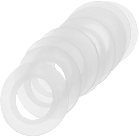 LIGIGWASH 10 Pièces Lot de Joints Toriques Silicone pour Évier et Rondelles Étanchéité Robustes pour Bonde de Lavabo à Poussoir Anneaux Compacts Résistants à l’Usure pour Salle de