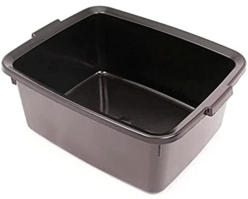 Addis 5 Star Spülwanne, 12 l, rechteckig, Farbe: Leinen (cremefarben), Schwarz - Soft Black, 12 l