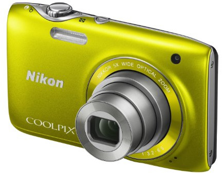 Nikon Coolpix S3100 Digitalkamera (14 Megapixel, 5-fach opt. Zoom, 6,7 cm (2,7 Zoll) Display, HD Video, bildstabilisiert) zitrusgelb