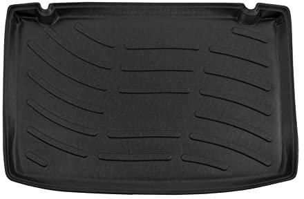 J&J AUTOMOTIVE | Tapis De Coffre sur Mesure pour Clio 3 3 / 5P. Berlina 2005-2012 Noir Antidérapant Bord Haut Toutes Saisons Adapté Animaux de Compagnie