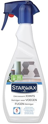 STARWAX Décrassant pour joints 500ml | Élimine salissures taches de graisse et traces colorées sur joints de carrelage, formule javellisée, cuisine et salle de bain