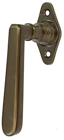 Antikas - Fensterolive in Messing patiniert - dunkel, Fenstergriff - 13,0x6,5 cm