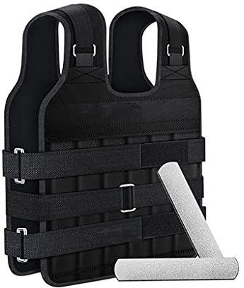 ZXQZ Gewichtsweste mit Stahlplatte, Verstellbare Trainingswesten, 5 Kg / 8 Kg / 10 Kg / 15 Kg / 20 Kg / 25 Kg Unisex Loading Weighted Vest Jacket, für Gewichtsverlust Running Gym Training Workout