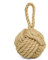 Pomeat Butée de porte décorative avec nœud en corde - Butée de porte extérieure lestée pour porte, fenêtre, serre-livres - 15,9 cm (naturel)