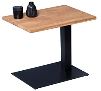 M2 Kollektion Beistelltisch Bibi 2 in Wildeiche massiv, B/H/T = 55x50x40cm