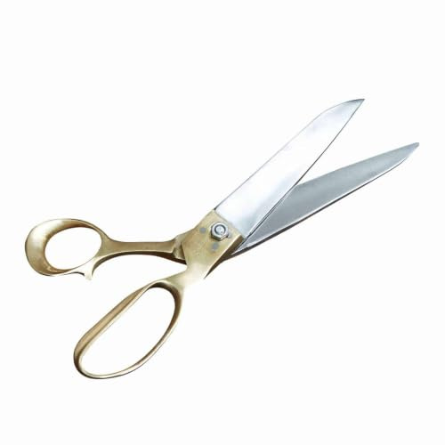 LOBERON Schere Leon, silber/gold | Reizende Farbkombination, Bastelbedarf, Schreibwaren, Papierschere, Eisen, Messing