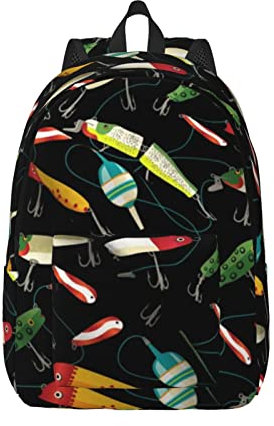 KoNsev Angelköder Laptop-Rucksack, Reiserucksack, Arzttasche, schwarz, Rucksack, stilvoll, leicht und funktional, Schwarz , M