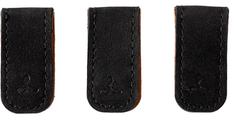 Snakehive Small Leather Cable Ties - Pack of 3 (Black)