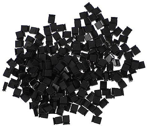 JECOMPRIS 1000 Stück Jumper-Kappe Kurzschlusskappe 2,54-mm-Überbrückungskappe PCB-Jumper Leiterplatten-Kurzanschlussblock Leiterplatten-Shunt öffnen Verbinder Kurzer Block Plastik