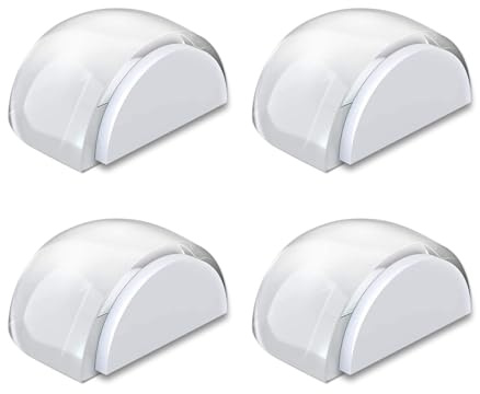 Türstopper Boden Selbstklebend,4er Transparente Türstopper Boden zum Kleben, Türpuffer Boden Wandpuffer Zum Schutz Von Wand und Möbel Bodentürstopper für alle Hartböden geeignet