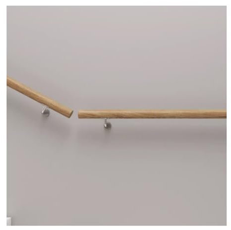 ZLRBN Geländer Treppe, Villa Kindergarten Wand Holzgeländer, Handlauf, rutschfeste Treppenhandläufe aus Massivholz (80cm)