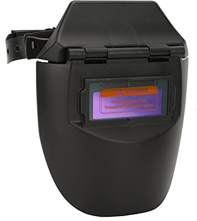 Solar-Schweißmaske mit Automatischer Verdunkelung, Schweißhelm mit Automatischer Verdunkelung, Fotoelektrisch, Halbhelm mit Verstellbarem Kopfband, 1 Stück Schweißhaube für