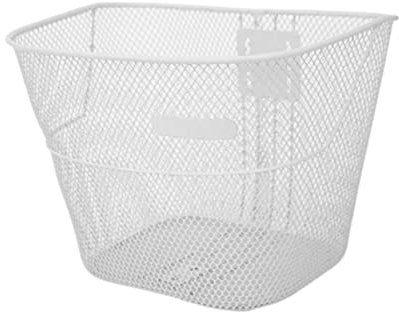 Fahrradkorb Fahrradbike -Lenker Basket Metall Draht Klappern Fahrrad vorne Hanges Korb weiße Innen im Freien im Freien im Freien Sportzubehör