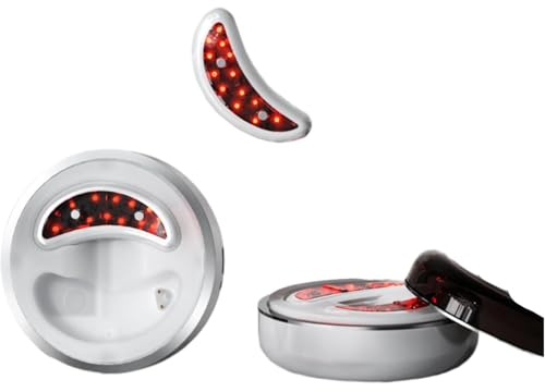 oiakus Masajeador de Ojos EMS, Terapia de luz roja para Ojos, Parche antienvejecimiento para Terapia de Ojos para ojeras, Bolsas de Ojos, inflamación, Arrugas en los Ojos