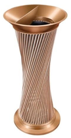 FENGJISUN Mülleimer Abfalltonne Aschenbecher Für Den Außenbereich, Hotellobby-Mülleimer, Vertikale Aschensäule Aus Edelstahl, Kommerzieller Mülleimer Mülleimer Groß(Rose gold)