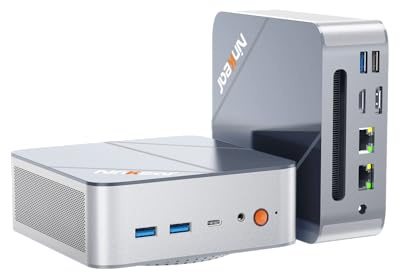 Ninkear Mini Gaming PC AMD Ryzen 7 8745HS bis zu 4,9GHz, (3-Jahren-Garantie), Dual 2.5G LAN Mini PC mit 16GB DDR5 1TB PCIe M.2 SSD, Mini Computer 8K Dreifach-Anzeige, HDMI/DP/USB-C 3.2/WiFi 6/BT 5.2