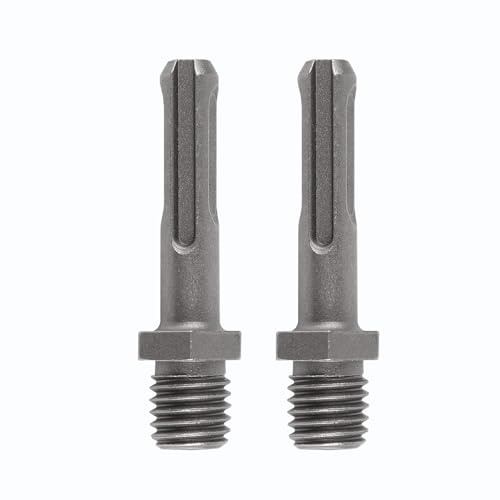 Secwell 2 Stück SDS PLUS-Schaft Adapter M14 Gewinde Adapter für Diamant Bohrkronen, Stütztellern und Drahtbürsten