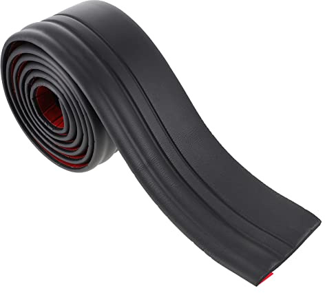 DECOMELODY Plinthe Autocollante Flexible Noire 9,8 Cm Largeur, Moulure De Plinthe Murale Adhésive, Auto-adhésive, Coupe Ajustable, Pour Salon, La Cuisine Et Salle De Bain, Rouleau 2 Mètres