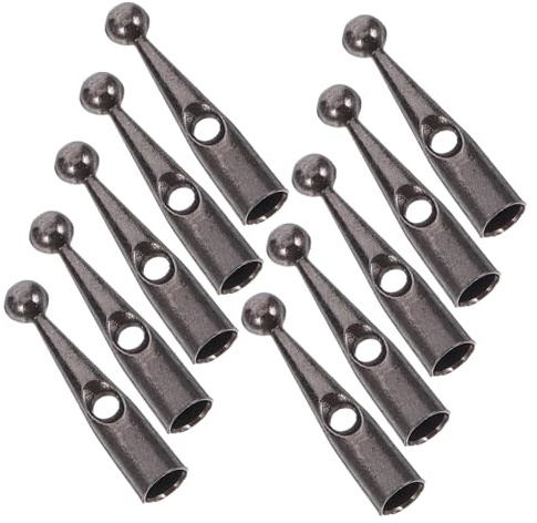 POPETPOP 10 piezas Cuentas Metálicas para Varillas de Paraguas Accesorios para Reparación de Paraguas Plegables Resistentes y Fáciles de Instalar