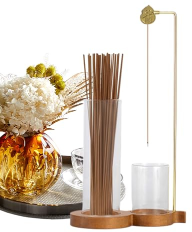 Porta Incenso Bruciatore | 2-In-1 - Porta Incenso con Raccoglitore di Cenere in e Contenitore per Bastoncini,per Uomo Donna Casa Camera da Soggiorno Meditazione Yoga e Spa