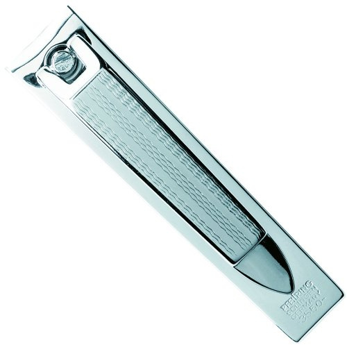 Pfeilring Nailcare guillochiert, vernickelt, großer Nagelknipser 1 Stk