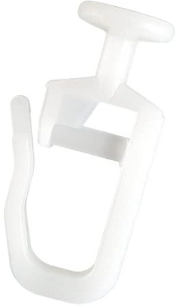 Dekohaken24-100 Stck. Faltengleiter mit 9mm Kopf für Gardinenschienen oder Gardinenstangen mit Innenlauf, verschließbarer Faltenlegehaken