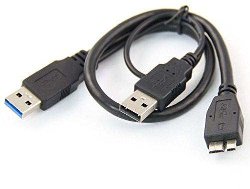 Y Cable Ultra Fast USB for Samsung M3, Toshiba, WD Elements External Hard Drive