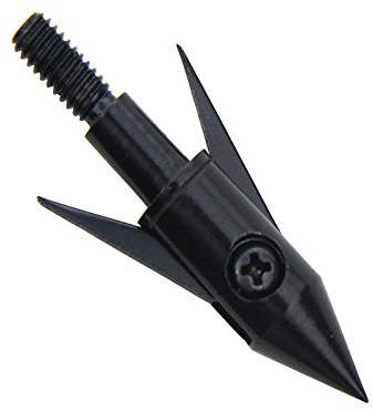 Mangobuy Schwarz 6 stücke Jagd Fisch Jagdspitzen 120 Grain Punkte Bowfishing Pfeilspitze Erweiterbar Klinge