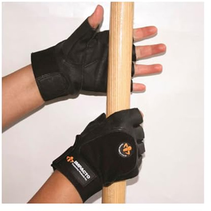 Impacto Protective Products AV40650 Anti Vibration Half Finger Glove with Foam - Extra Large