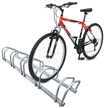 VOUNOT 5 Bike Stand Floor or Wall mounted bike rack for garage Bicycle Parking rack Cycle Storage Locking Stand