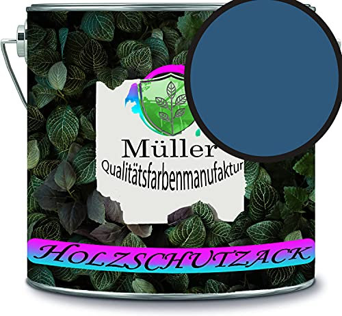 Müller - Vernice protettiva per legno, resistente alle intemperie, protezione a lungo termine dalle intemperie, colore di protezione per legno RAL 5009, colore: Azzurro