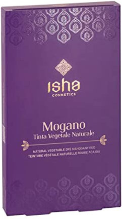 ISHA cosmetics-Rosso Mogano- tinta vegetale in polvere -testato dermatologicamente e al nichel<1ppm-vegan-100g