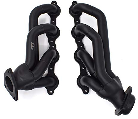 Exhaust Headers Manifold 1-5/8 in. Mild Steel for 2002-2013 Silverado Sierra Suburban Tahoe Yukon Escalade 4.8L 5.3L 6.0L 6.2L V8